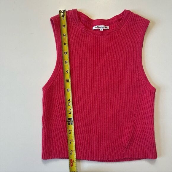 Reformation Benedetta 100% Cashmere Cropped Tank XS - Picture 8 of 11